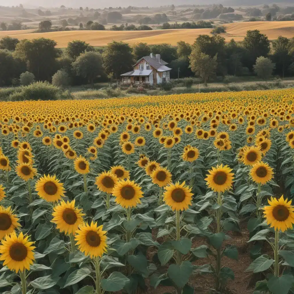 Sunflower Fields and Fruit Orchards