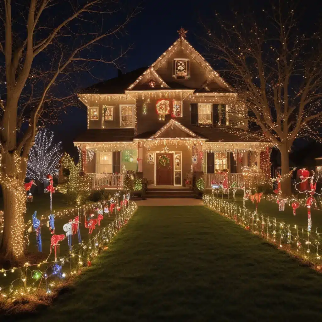 Yards with Elaborate Christmas Lights Displays
